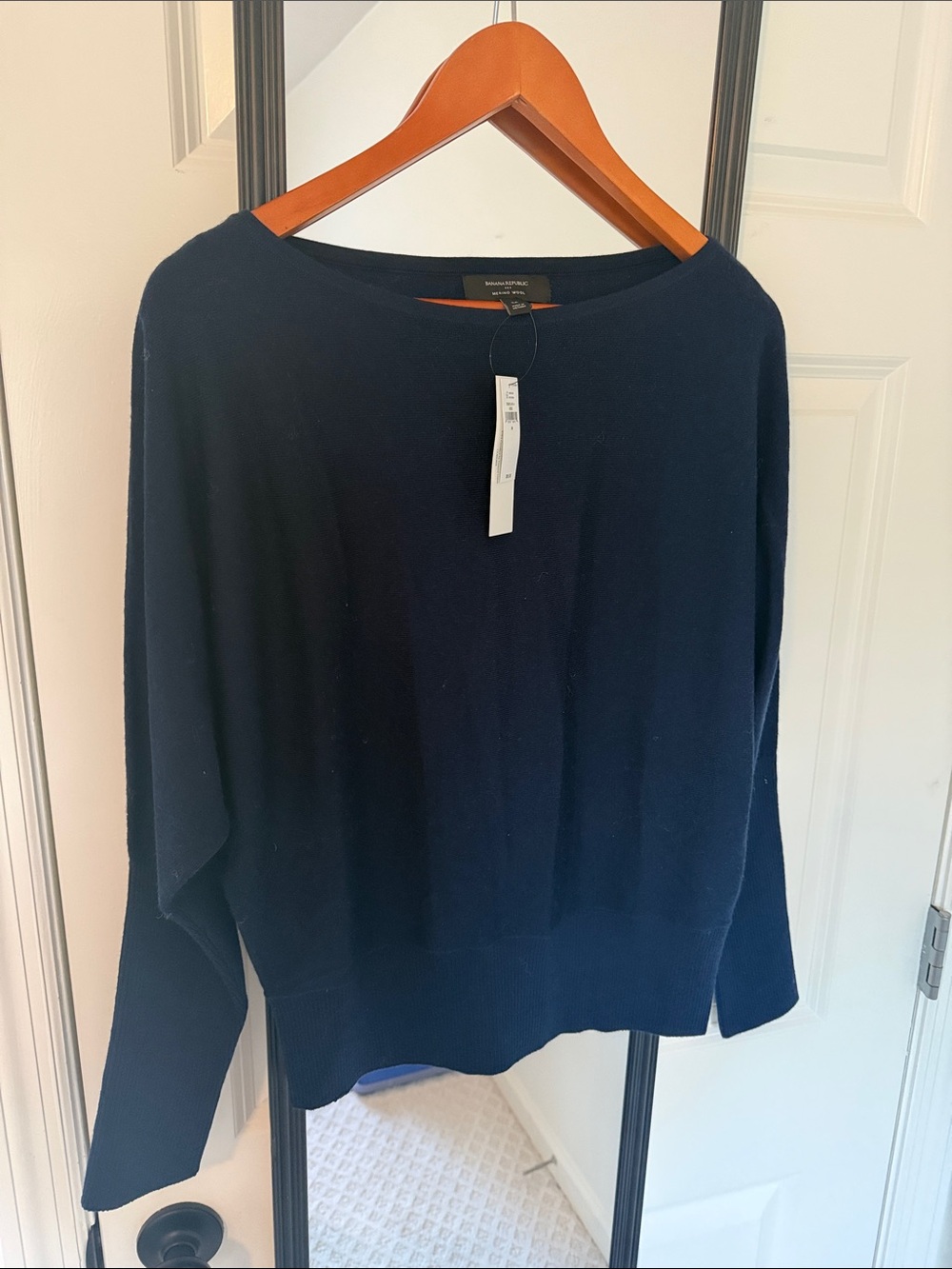 Banana Republic Navy Boatneck Lightweight Sweater | New With Tags | Size M